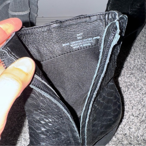 Matisse Caty Leather Pointed Toe Zippered Black Boots Women’s Size 9M - Picture 7 of 7